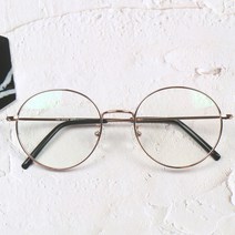 멜라크메 동글이 타원형 메탈 블루라이트 청광 차단 안경