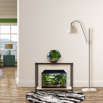 수조받침대 어항선반 축양장 2단 400 x 400 x 750, 블랙