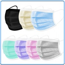 다양한컬러 초이스마스크 8가지 컬러덴탈마스크 MB필터 대형 당일발송 50매 한파우치, 그레이