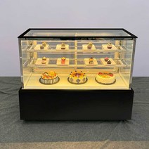 카페쇼케이스 영업용 베이커리 샌드위치 3단 매장진열, 하얀색 1500x660x1200mm