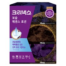 크리넥스 보습에센스 로션 천연펄프 미용티슈 3겹, 150개입, 3개