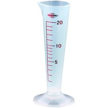 일본직발송 4. 썬플라텍(SANPLATEC) 썬플라텍 미터글라스 20㏄ 6503 플라스틱 폴리프로필렌 수지 일본 BMC, One Size_One Color, One Color, One Size