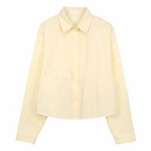 [KT알파쇼핑]스콰즈 셔츠 SCHT003 3COLOR 여자 오버핏 긴팔 베이직 크롭남방