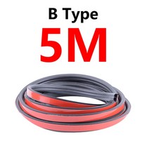 세차 청소5M 고무 자동차 도어 가장자리 방음 소음 차단 스트립 폭스 바겐 파사트 B7 CC 티구안 제타 MK6, 02 5m