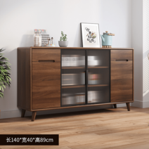 원창우드 원목 수납장 다용도 카페장 그릇 정리함 선반 주방장 장식장, 옵션상이, 140*40*89cm -가설치