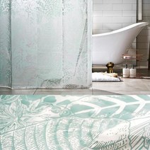 건식 욕실인테리어 디자인 샤워커튼 욕조커튼 모던, 종류_팜트리, 상세페이지 참조