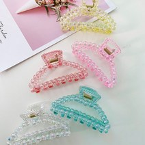 머리앤핀 명품 헤어악세사리 홀로그램 버블 집게핀 고급 머리핀 KN-03047