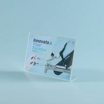 기타 L자형 자석 아크릴 쇼케이스 POP 안내판 (A5 가로형), 단품