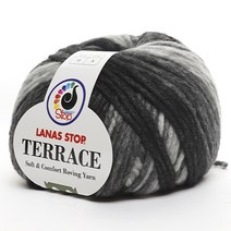 삼남뜨개실 테라스 140g 울실 다섯개 구입 시 한개 더, 테라스울 140g, 15 블랙 화이트, 1개