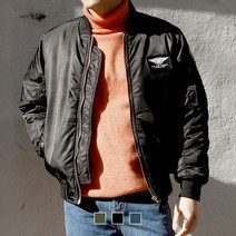 넘버나인 자수 항공 패딩 점퍼