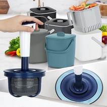 음식물탈수기 싱크대거름망 마개 거름통 음식 배수구, 음식물쓰레기통2L 올민트