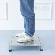 작업발판 산업용 스테인리스 계단 철제 안전 미니 1단, 길이 40 폭 40 높이 20cm 플러스 빔