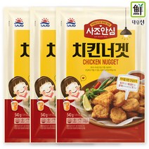 대림 사조안심 치킨너겟 540g 3개, 단품