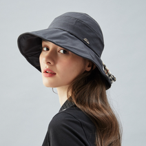 [닥스 여성 골프 모자] 블랙 체크장식 통풍이 잘되는 오픈형 버킷햇