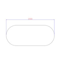 양면 방수 가죽식탁보 까사미아 올비아 테이블매트 2000x850mm, 까사미아 올비아 2000x850mm, 그린/그레이