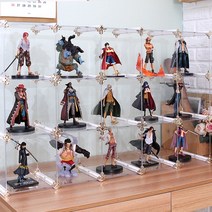 엠블럭스페셜 C타입 3층x5칸 15칸형(앞/뒤덮개포함) 원피스피규어장식장 피규어진열장 핫토이피규어케이스 건담장식장 건프라모델진열대 인형장시장, 1세트