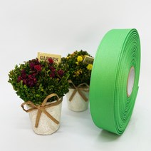 포장 리본 끈 제이제이리본 골직리본15mm 20mm 25mm 60컬러 (길이 45M ) 공단리본, 50연초록, 15mm