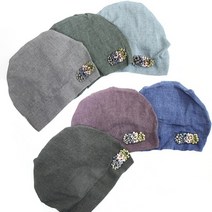 [서울양품점]무지 방울꽃 여름 비니두건[HC20701]항암모자 항암비니