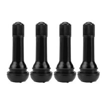 차량 수리 4Pcs 블랙 TR414 고무 밸브 모자 타이어 자동차 바퀴 튜브리스 스냅인 먼지 함께