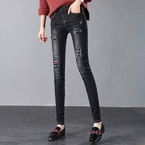 노이디제이 여성 빈티지 워싱 기모 스키니진 BBB260