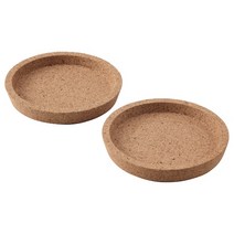 이케아 컵받침 2개세트 10cm 코르크 코스터 홀더