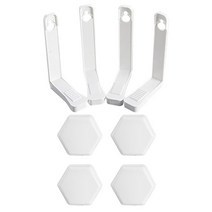 4 개대 침대 시트 클립 미끄럼 방지 고정 클립 홀더 클램프 매트리스 패스너 홀더 이불 시트 홀더, 흰색 긴