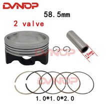 바이크 부품 58.5mm 155cc 피스톤 링 키트 야마하 BWS125 ZUMA 125 YW125 CYGNUS-X/SR /-FI 4V 1210A-5TY-K580, 2 valve
