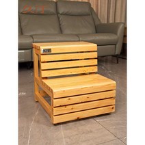 욕실 발판 나무 계단 간이 발받침대 원목 사우나 샤워 의자 목욕 스툴, 01 2단 우드 색상 (사이즈옵션이미지참고)