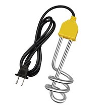 히터봉 돼지꼬리히터 물데우는기계 휴대용 600w1500w 전기 침수 보일러 스테인레스 스틸 난방 풀 탱크 1m, 06 US-1500W-1.5m