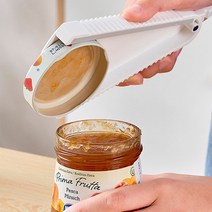 만능 안열리는 잼 캔 뚜껑 따기 안열릴때 자석 병따개 뚜껑열기, 화이트