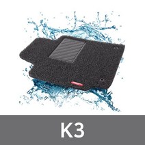 차량 발매트 자동차 바닥 카매트 발판 코일 매트 K3, 블랙