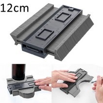 프로필 윤곽 게이지 라인 복사기 눈금자 절단 템플릿 건설 목공 측정 도구 세라믹 타일링 타일, CHINA, 12cm grey