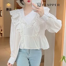 플래퍼 FLAPPER 로맨틱러플블라우스 FB3SBL002C