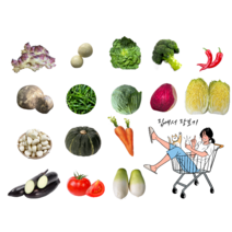 지구별장터 야채 소량 골라 담기 농산물 소포장 꾸러미 장보기, 단시금치(300g 내외)1단, 1개