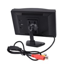 7인치모니터 고해상도 5 인치 tft lcd 자동차 컬러 hd 빨판 모니터 역방향 백업 주차 카메라 역방향 카메라 자동차 보안 모니터 135, 없음