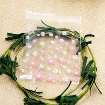 100PCS 벚꽃 캔디 & 쿠키 플라스틱 가방 DIY 비스킷에 대 한 자기-접착제 스낵 베이킹 패키지 장식 어린이 선물 용품, 824, 7x7cm