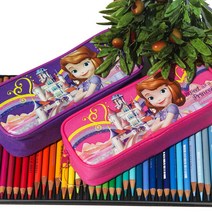 디즈니 외 소피아 캐슬 사각 필통 2color, 소피아 캐슬 핫핑크