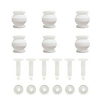 짐벌 드론 충격 흡수 댐핑 고무 볼 및 드롭 방지 핀 키트 팬텀 3 표준 전문 고급 297727, White, White