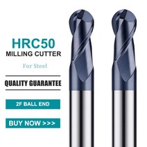 GAMONT HRC50 2 플루트 나노 코팅 텅스텐 스틸 카바이드 볼 엔드 밀링 커터 CNC 기계 가공 특수 엔드밀 도구, [02] 5Pcs, [27] R7.0x28Cx14Dx100L, 1개