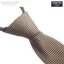 [자동/7cm] 체크 슬림 자동넥타이 - SMRT 098
