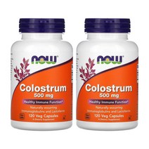나우푸드 콜로스트럼 락토페린 초유 500mg 120캡슐 2개