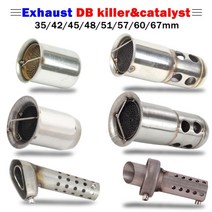 오토바이 소음기 머플러 소음 SC용 킬러 촉매 35mm DB 60mm Acrapovic용 51mm 42mm 배기 제거기 48mm 45mm, 07=A760mmCata