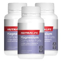 뉴트라라이프 마그네슘 컴플리트 포르테 60 캡슐 X 3개, 1세트