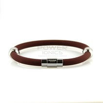 야구선수목걸이 파워 Ionics-이온 티타늄 마그네틱 플러스 팔찌 6 색 U, 01 20cm, 06 Brown