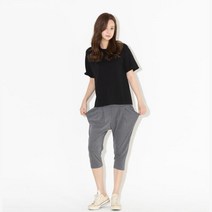 부드러운 여성 7부 트레이닝반바지 배기 코디 밴딩반바지 바캉스룩 쇼츠 캐주얼 러닝