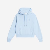 아미 톤온톤 하트 로고 후드 스카이 블루 스카이 블루 AMI de Coeur Tone On Tone 후드 Sky Blue Sky Blue