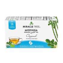 Miracle Tree 유기농 모링가 슈퍼푸드 차 개별 포장 티백 25개 오리지널키토 체중 감소 에너지 및 면역 향상 비건 글루텐 프리 GMO 카페인 없음 USA 미국, 1 Count (Pack of 25), Green Tea