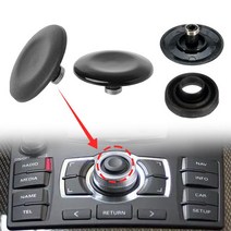 MMI 멀티미디어 노브 스위치 키 수리 키트 아우디 A4 A5 A6 Q5 Q7 S5 S6 S8 카브리올레 아반트 8K0998068 버튼 캡 커버 수리용, 01 Blackpaint