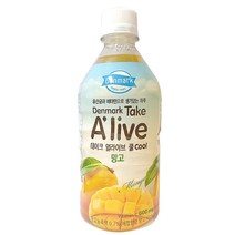 덴마크 테이크얼라이브 쿨망고 500ml x 24개 페트 음료 (유산균과 비타민 함유) 한박스, 상세페이지 참조, 상세페이지 참조