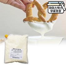플레인 크림치즈M 1kg 치즈 소스 크림 피자 디핑 디핑소스, 조흥 플레인 치즈크림M 1kg
